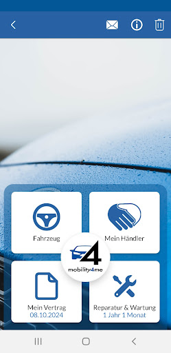 Android application mobility4me screenshort
