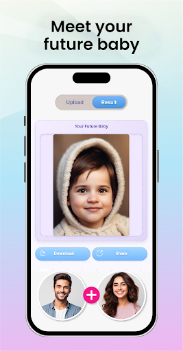 Screenshot of AI Future Baby Generator