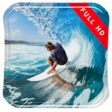 Surfing and Waves Live Wallpap icon