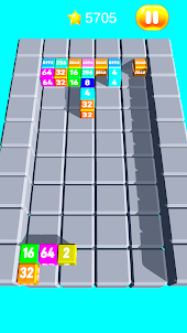 Chain Cube Merge: Tetris 2048