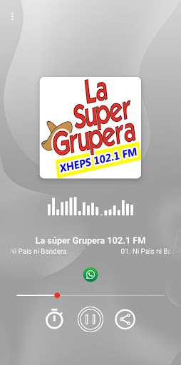 Android application La súper Grupera 102.1 FM screenshort