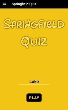 Springfield Quiz - Screenshot 1