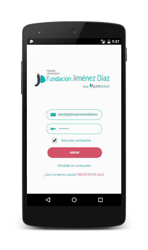 Android application H. U. Fundación Jimenez Díaz screenshort