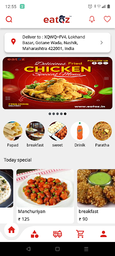 Eatoz Food Delivery Screen 3