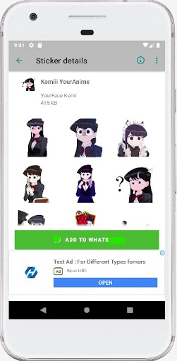 Stickers Game and Anime Screen 2