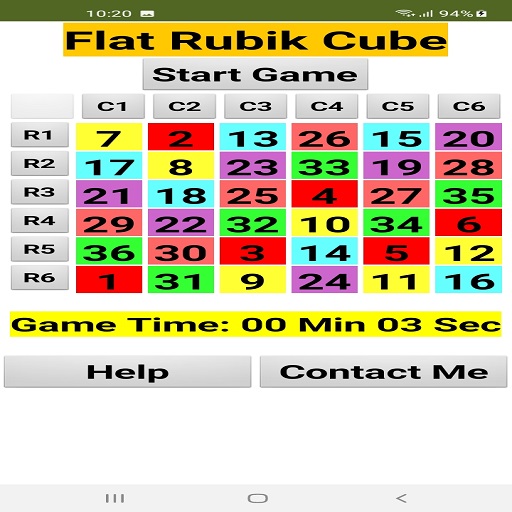 Flat Rubik Cube logo