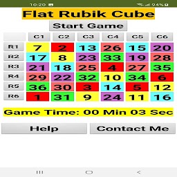 Flat Rubik Cube