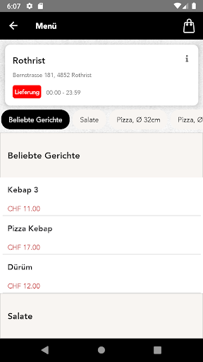 Heavens Pizza Screen 2
