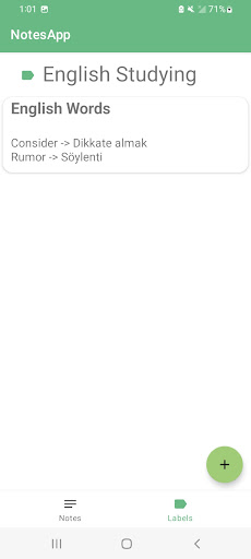 Notes App Screen 2