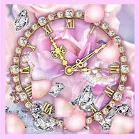Часы с бриллиантами Живые Обои