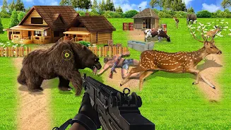 Hunting Jungle Wild Animals FPS Shooting Games Screenshot