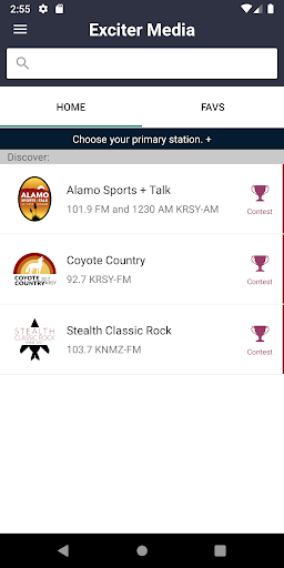 Android application Exciter Media screenshort