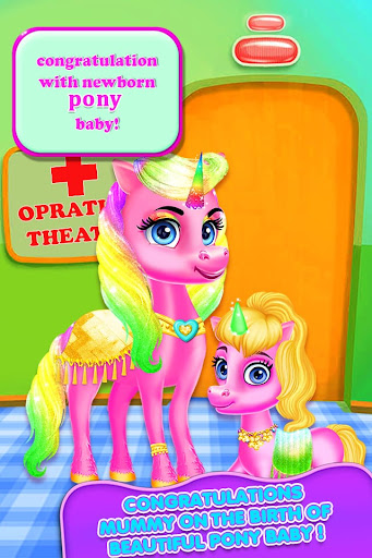 Mommy and Newborn Pony Care