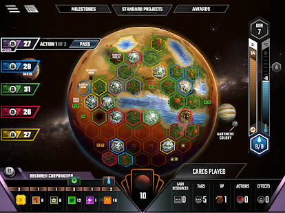 Captura de tela de Terraforming Mars