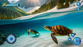 Ocean turtle tortoise Sea Game - Screenshot 1