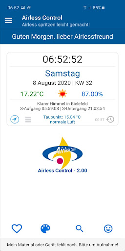 Airless Control Screen 2