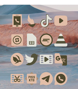 Mga Kulay ng Android 12 - Screenshot ng Icon Pack