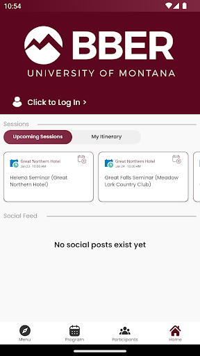 Android application BBER University of Montana screenshort