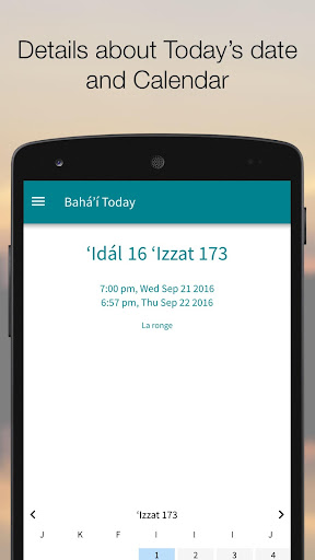 Android application Bahá’í Today screenshort