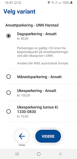 UNN Ansatteparkering Screen 2