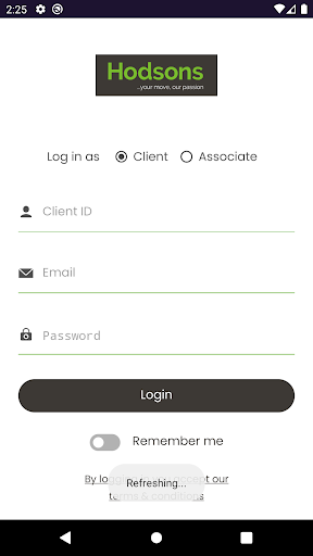 Android application Hodsons Portal screenshort