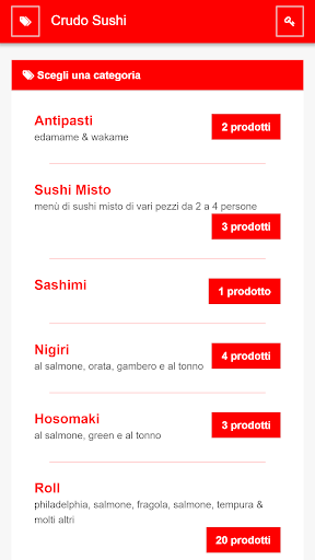Crudo Sushi Screen 2