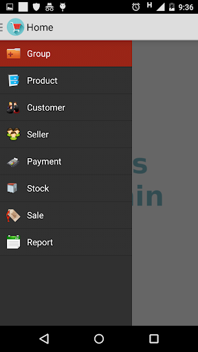 Android application Sales Admin screenshort