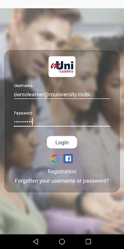 Android application mUniCampus screenshort
