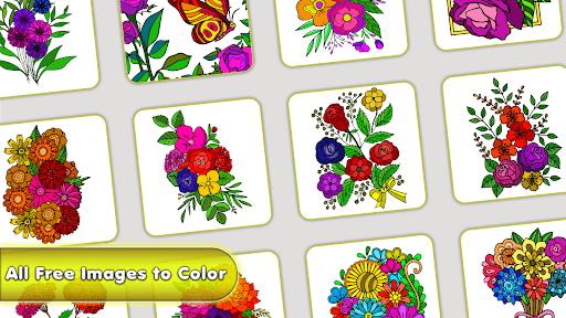Flowers Color by Number Screen 3