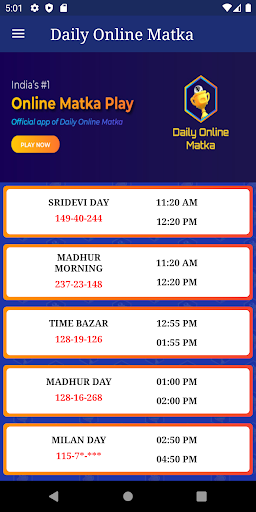 Daliy Online Matka Play App