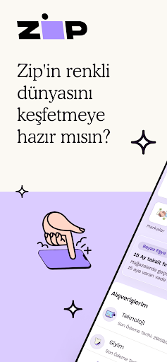 Android application Zip - Bugün Al, Sonra Öde screenshort