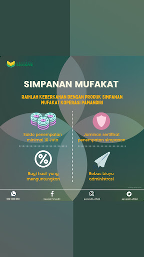 Android application Pamandiri Mobile screenshort