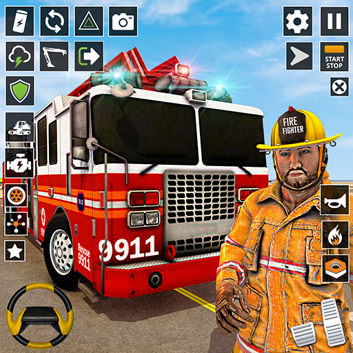 Firefighter Rescue Truck Game
