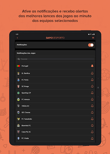 Screenshot of SAPO Desporto