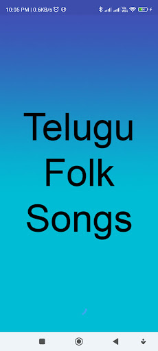 Android application Telugu Folk Songs screenshort