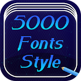 5000 Font Style Free icon