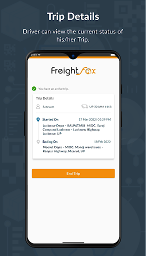FreightFox Driver App Screen 2