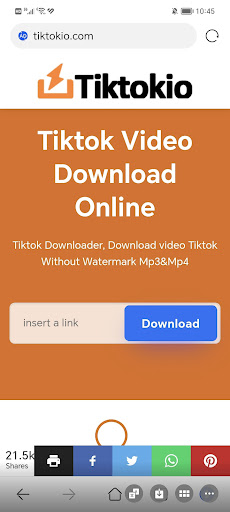 TikTok downloader - Download TikTok video without watermark online in mp4 