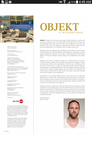 Android application OBJEKT South African Edition screenshort