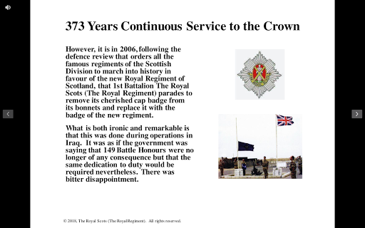 The Royal Scots 373 Years Unbroken Service