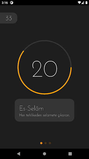 Android application Tesbih - Zikirmatik screenshort