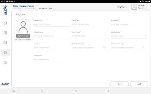 KERN Easy Touch Screen 3