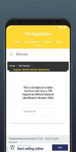 TIN - Tanzania  Tengeneza TIN