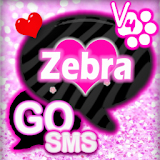 Sparkly Zebra Theme for GO SMS icon