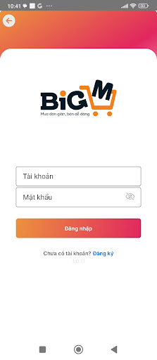 Android application BigM - Loyalty screenshort