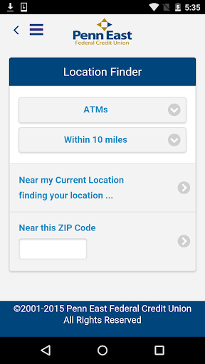 Penn East FCU Screen 2