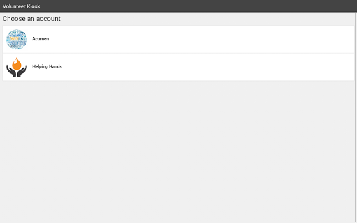 Kiosk App Screen 2