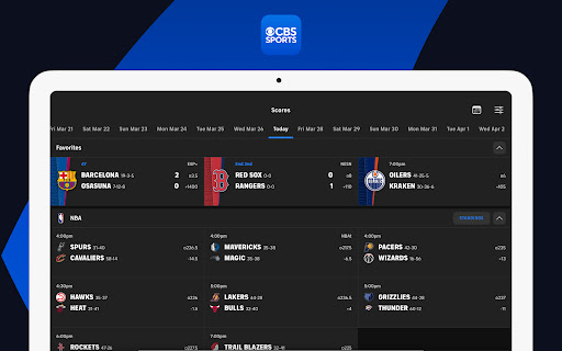 Screenshot of CBS Sports App: Scores & News