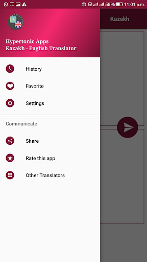 Android application Kazakh - English Translator screenshort