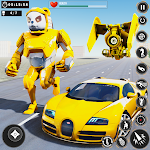 Cover Image of Download Panda Robot Car Transform Game  APK